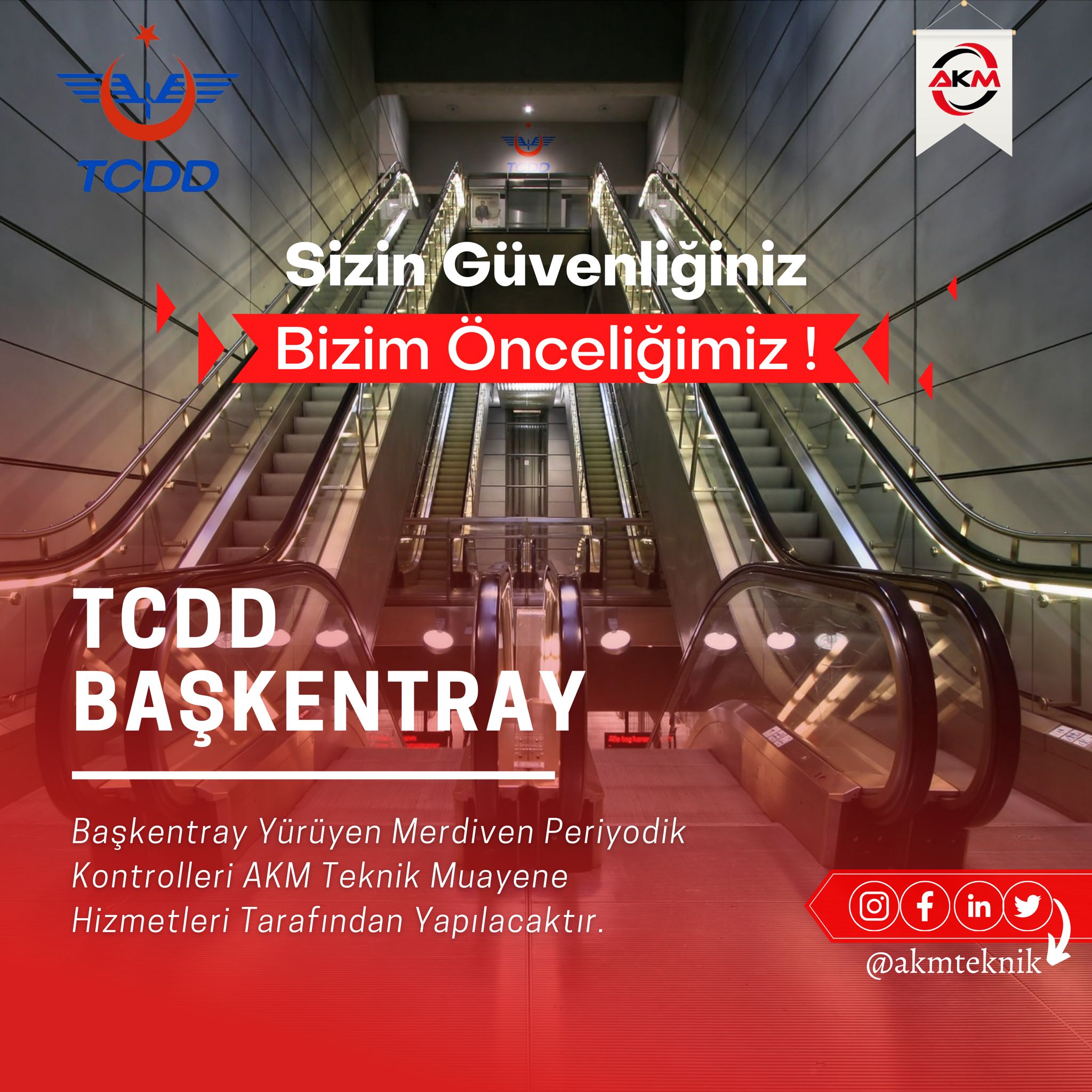 TCDD Başkentray Yürüyen Merdiven Projesi